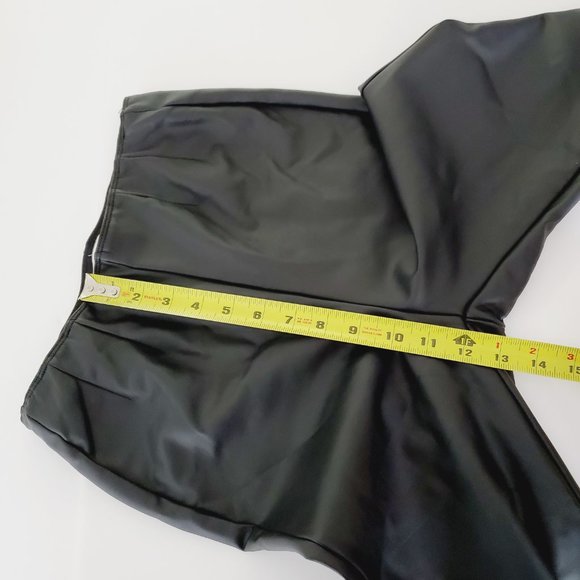 Gentle Fawn Pants Skinny High Rise Faux Leather Black S - Picture 9 of 10